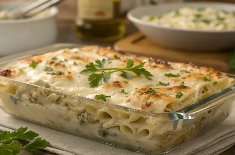 Chicken Alfredo Pasta Casserole Recipe: Creamy, Cheesy Comfort in Every Bite