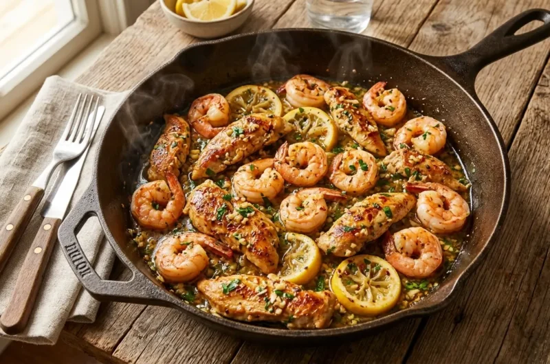 Chicken and Shrimp Recipe – Garlic Butter, One Pan & Ready in 30 Minutes